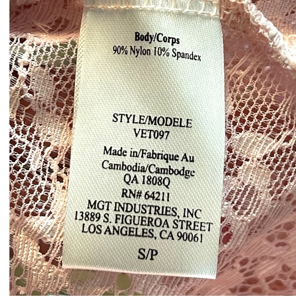 In Bloom Thong Teddy Rose Water Pink Size Small - Picture 10 of 15